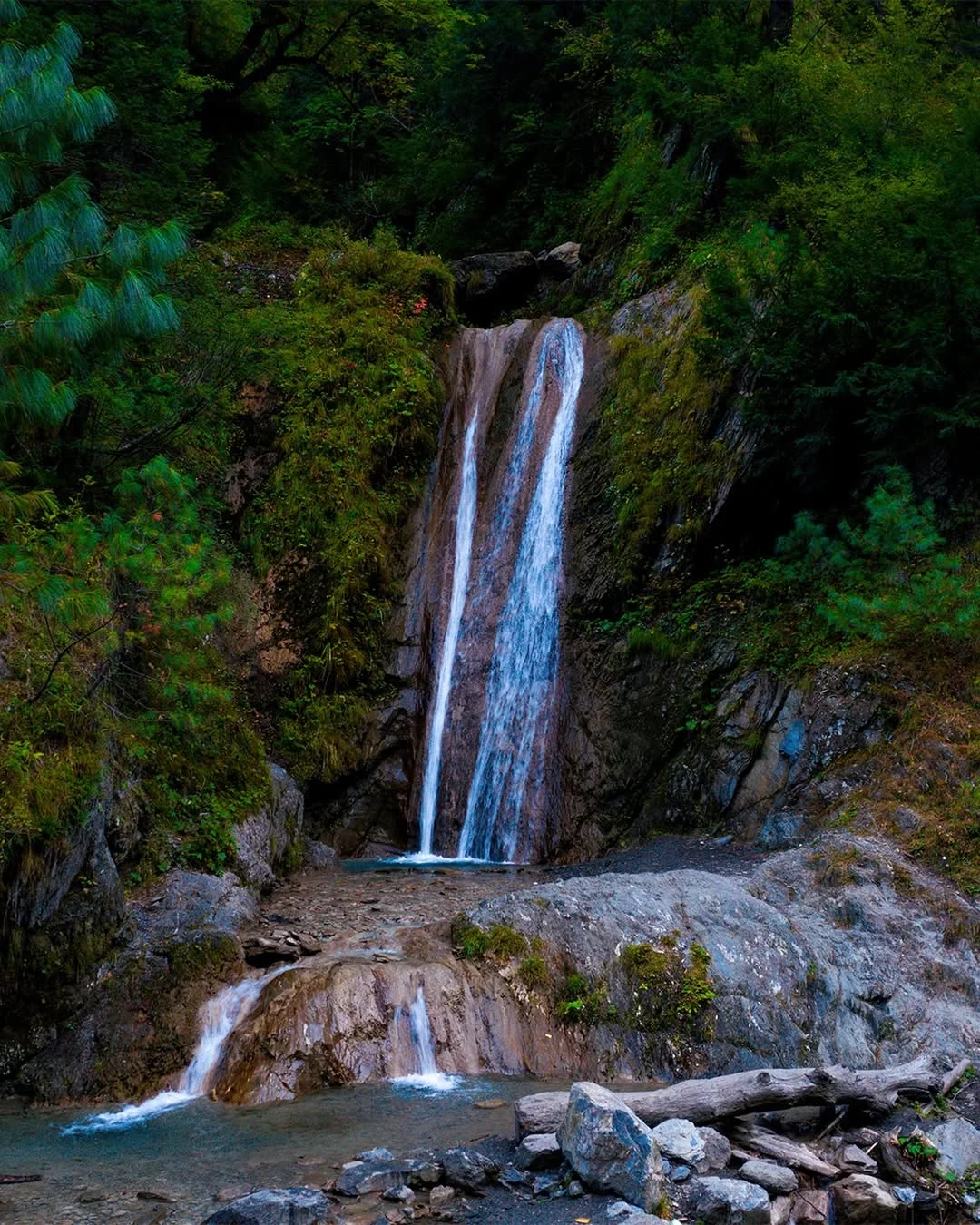 Sharan Forest and Waterfall 🌳🌲🌴🏕️Who wants to explore this beauty………#sharan #sharanforest #forest #jungle #waterfall #kpk #khyberpakhtunkhwa #pakistan #dawndotcom